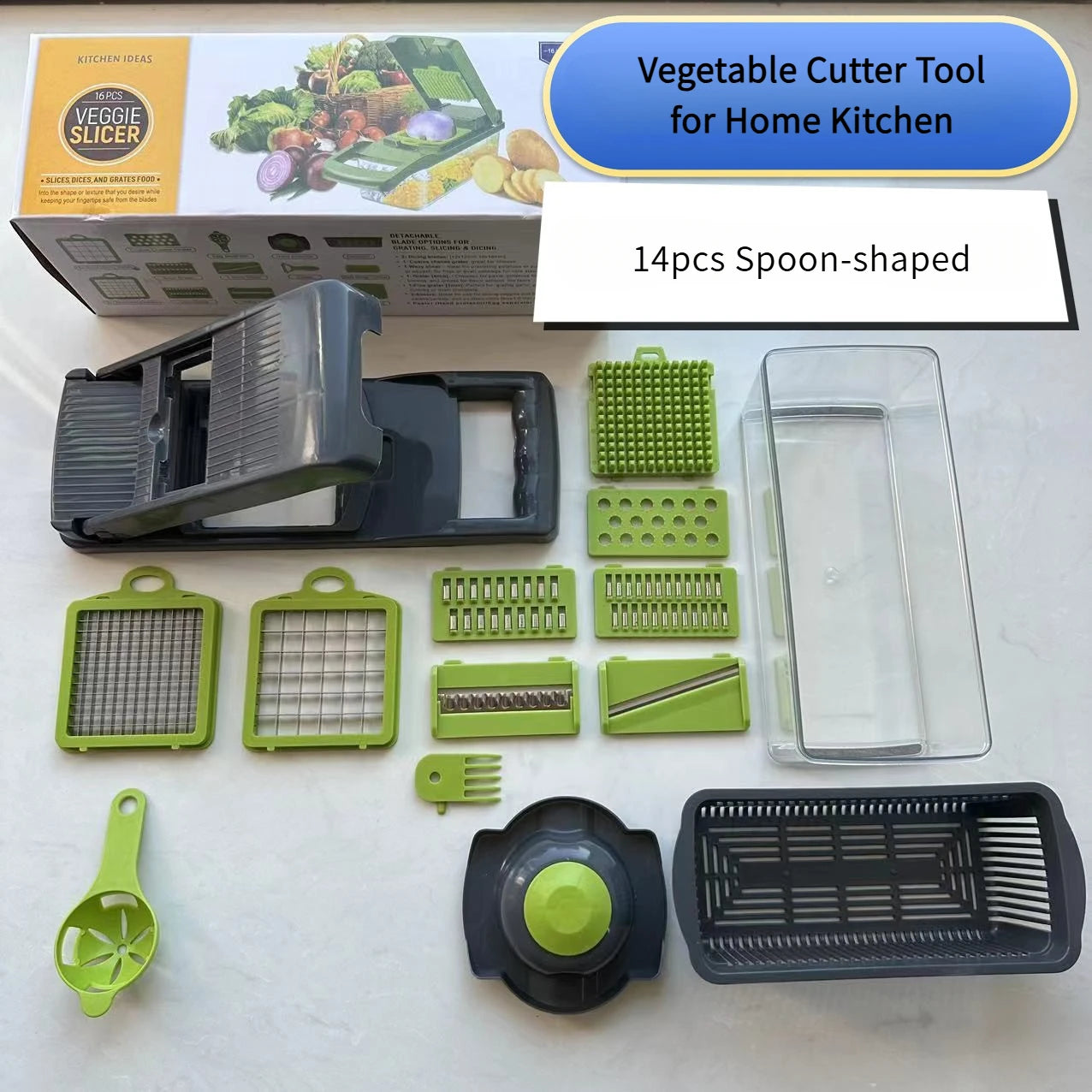 Versatile 16-in-1 Vegetable Chopper