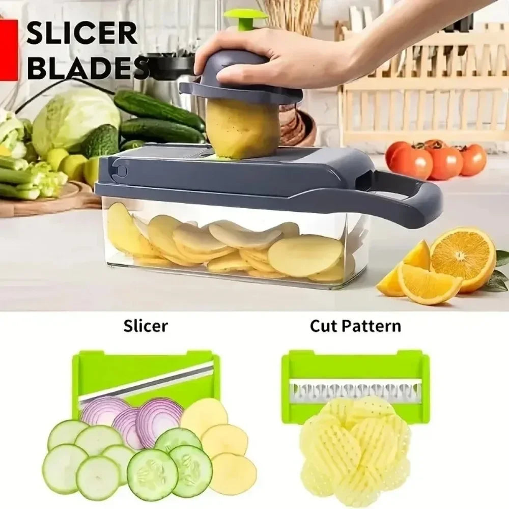 Versatile 16-in-1 Vegetable Chopper