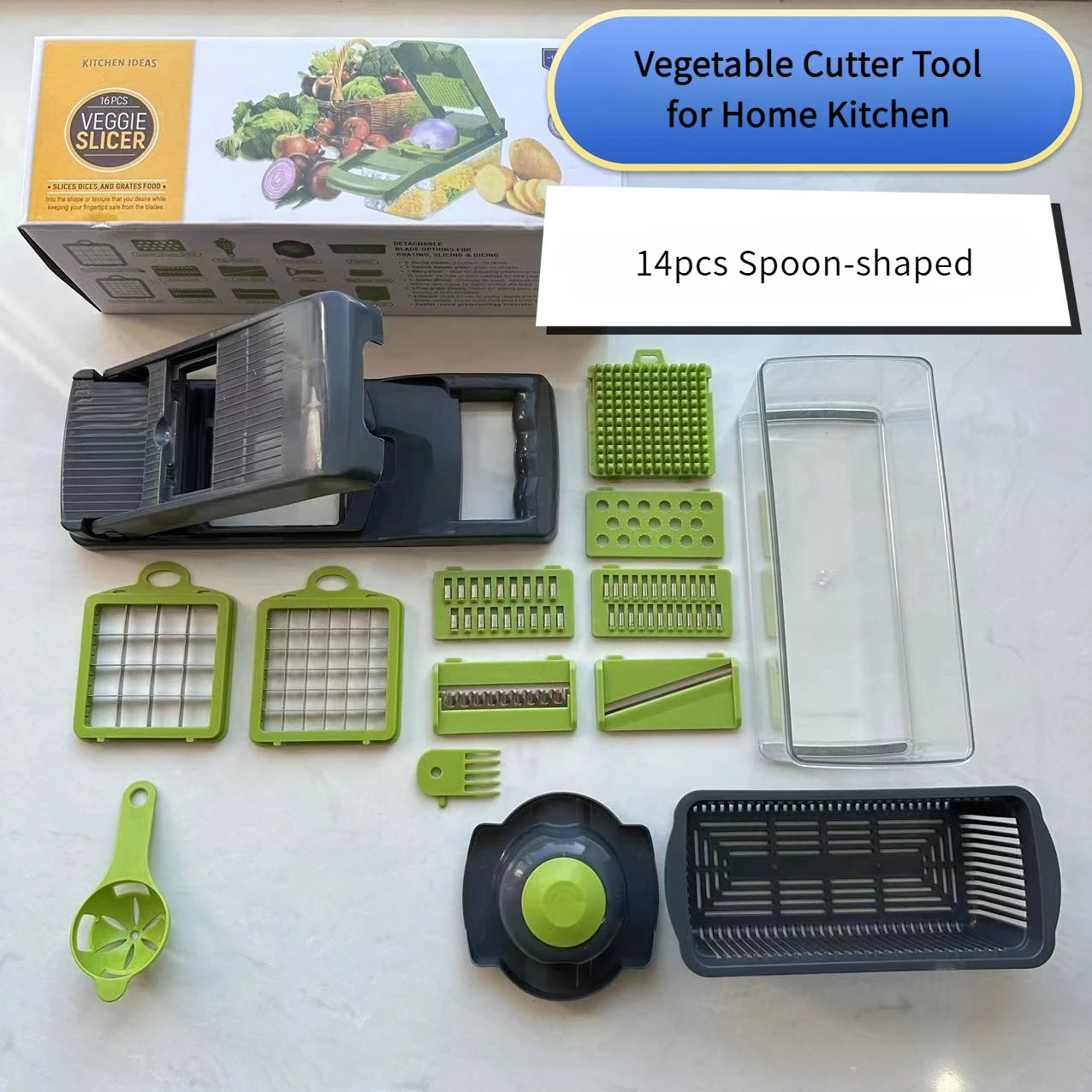 Versatile 16-in-1 Vegetable Chopper