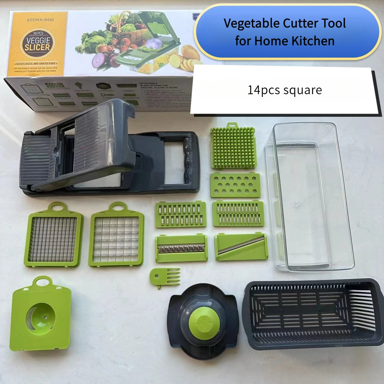 Versatile 16-in-1 Vegetable Chopper